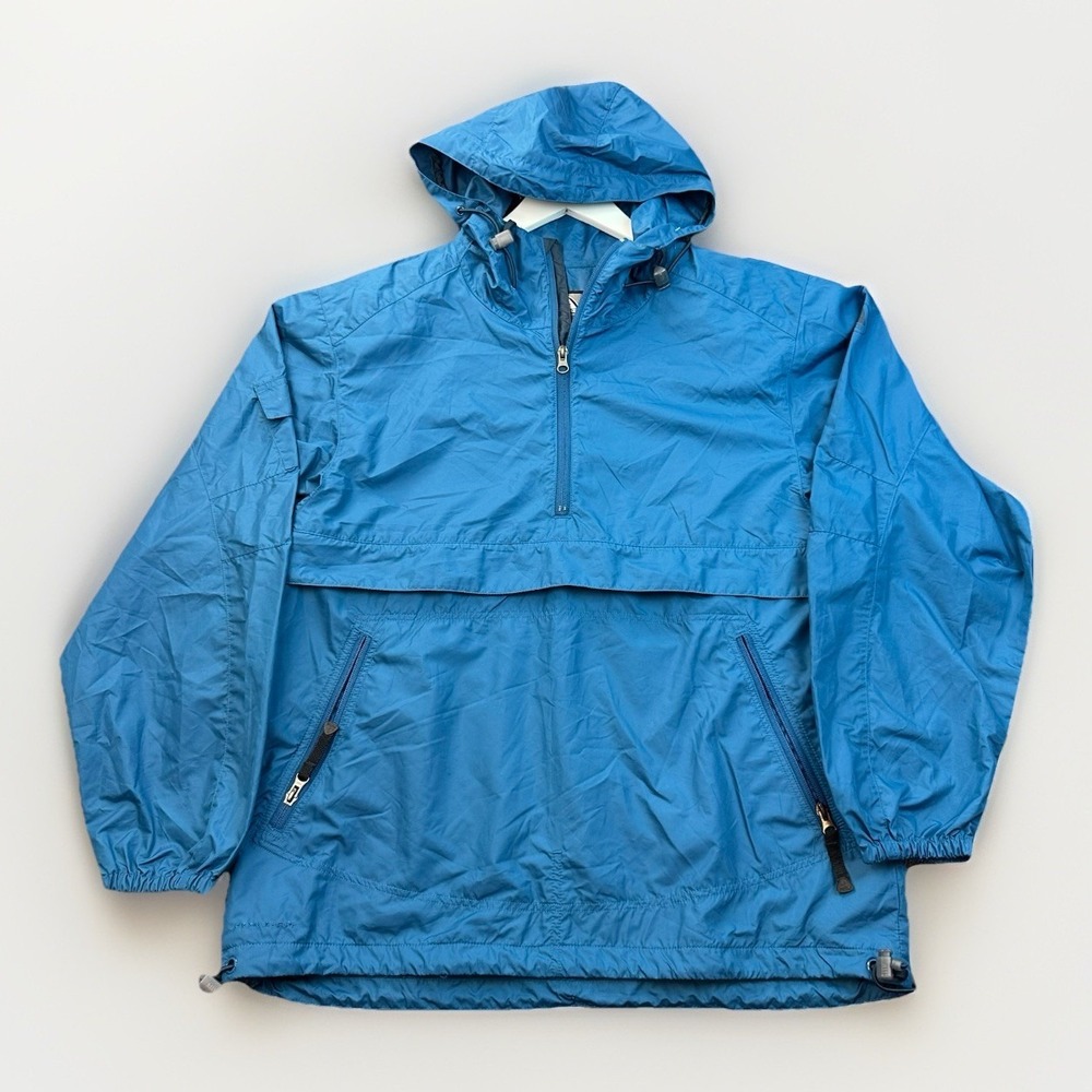VTG Nike ACG Outer Layer 3 Windbreaker Anorak Jacket Men's Size L Blue Kangaroo